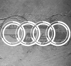 Sticker Audi logo 3D Design
