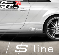 Sticker Audi S line, taille au choix