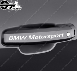 2x Stickers BMW Motorsport pour poignées de porte - Stickers Bmw