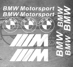 Planche de 11x Stickers BMW Motorsport, type 2 - Stickers Bmw