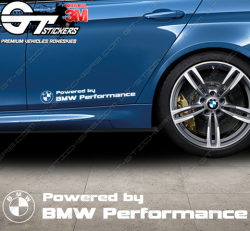 Sticker Powered by BMW Motorsport, taille au choix
