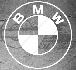 1x sticker logo BMW sur mesure
