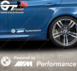 Stickers Powered by BMW M Performance, taille aux choix - Stickers Bmw