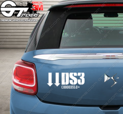 Sticker pour coffre DS3 R (racing)