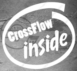 Sticker logo Ford Crossflow inside, taille au choix