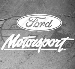 Sticker logo Ford Motorsport Topview, taille au choix