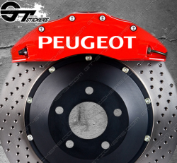 Kit 4x stickers Peugeot Bold pour étriers de frein
