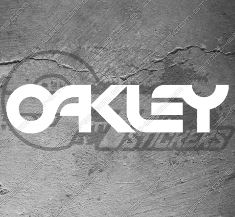 oakley logo sticker
