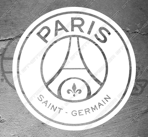 Autocollants ronds Paris Saint-Germain - pack de 2