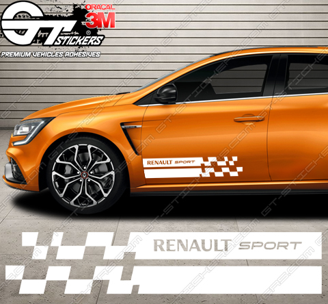 Bandes autocollantes Renault Sport de seuil de porte. - STICK AUTO