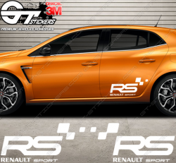 Kit 2x Stickers Renault Sport RS - Stickers Renault