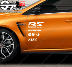  Kit de 2x stickers Powered by Renault Sport