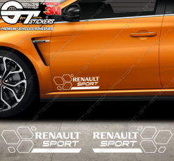 Kit 2x Stickers Damiers Renault RS16 - Stickers Renault