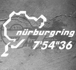 Stickers Nurburgring 7'54"36 - Stickers Renault