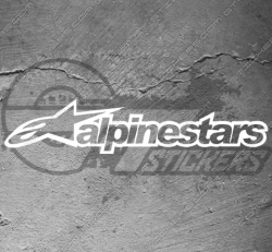 Stickers Alpinestars, taille au choix