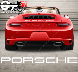 Sticker Logo Porsche pour Capot Moteur - Stickers Porsche