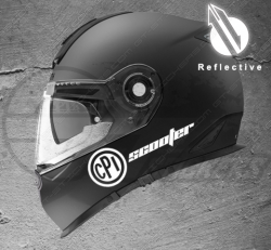 Sticker réfléchissant pour casque moto CPI - Stickers casque moto reflechissants