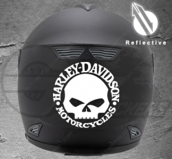 Stickers rétro-réfléchissant pour casque Harley Davidson