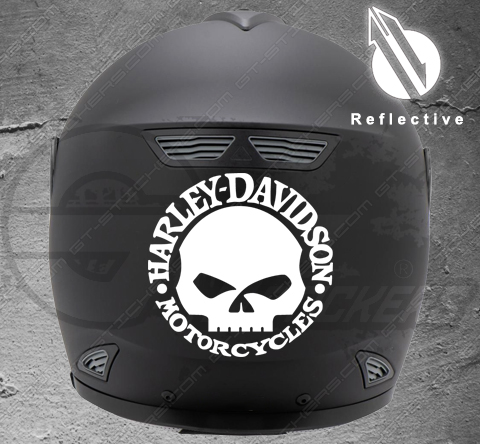 Stickers rétro-réfléchissant pour casque Harley Davidson 3M
