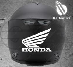 Sticker réfléchissant pour casque moto Honda - Stickers casque moto reflechissants