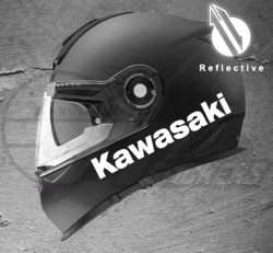 Sticker réfléchissant pour casque moto Kawazaki - Stickers casque moto reflechissants