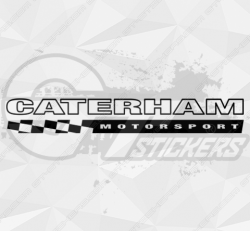 Sticker Catterham Motorsport Damier - Stickers Catterham