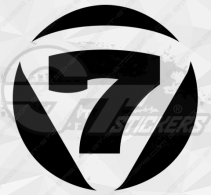 Sticker Logo Catterham Chiffre 7