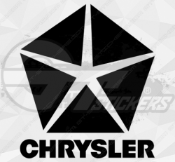 Sticker Chrysler Logo Origine - Stickers Chrysler