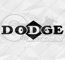 Sticker Dodge Logo Losange