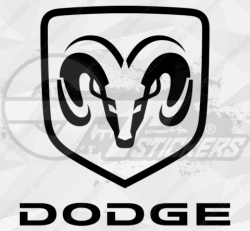 Stickers Dodge Logo Design 2 - Stickers Dodge