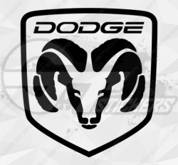 Sticker Dodge Logo - Stickers Dodge