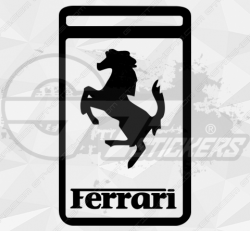 Sticker Ferrari Logo Rectangle - Stickers Ferrari