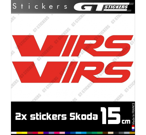2 Stickers VRS Skoda 150 mm - Stickers Skoda