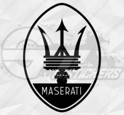Sticker Maserati Logo - Stickers Maserati