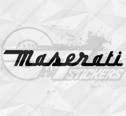 Sticker Maserati Logo 2 - Stickers Maserati