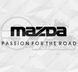 Sticker Logo Mazda Passion For The Road - Stickers Mazda