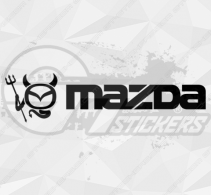 Sticker Logo Mazda Devil