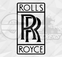 Stickers Logo Rolls Royce 2 - Stickers Rolls Royce
