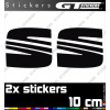 2 Stickers Logo Seat 100 mm - Stickers Seat
