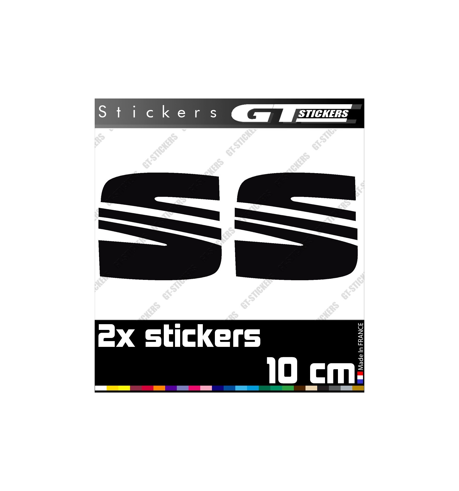 Stickers Logo SEAT 100 mm - Gamme 3M Pro / Oracal - GT-Stickers