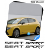 2 Stickers Seat Sport XL 600 mm - Stickers Seat