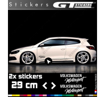 2 Stickers VW Volkswagen Motorsport 290 mm