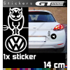 Sticker Volkswagen Devil 140 mm