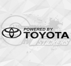 Sticker Powered by Toyota - Stickers Toyota