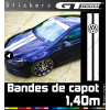 Kit Sticker Bande de capot Logo Vw Volkswagen 1400 mm