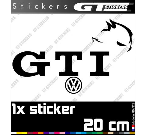 Sticker VW Volkswagen Devil GTI 200 mm