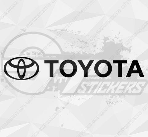 Trois-couleur Voiture Autocollant Calandre Emblème Pour Toyota