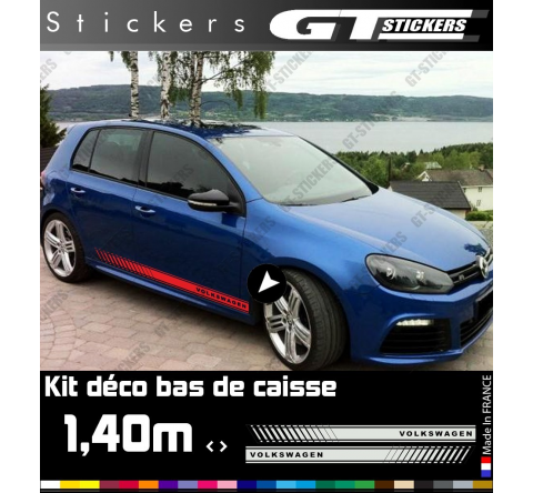 Kit Stickers Bandes Latérales VW Volkswagen 1400 mm