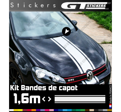 Kit Sticker Bande De Capot Volkswagen VW