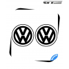 2 Stickers Logo VW Volkswagen 100 mm alternative